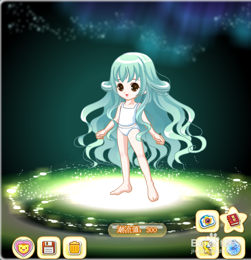 奥比岛水蓝女神卷发怎么搭配？