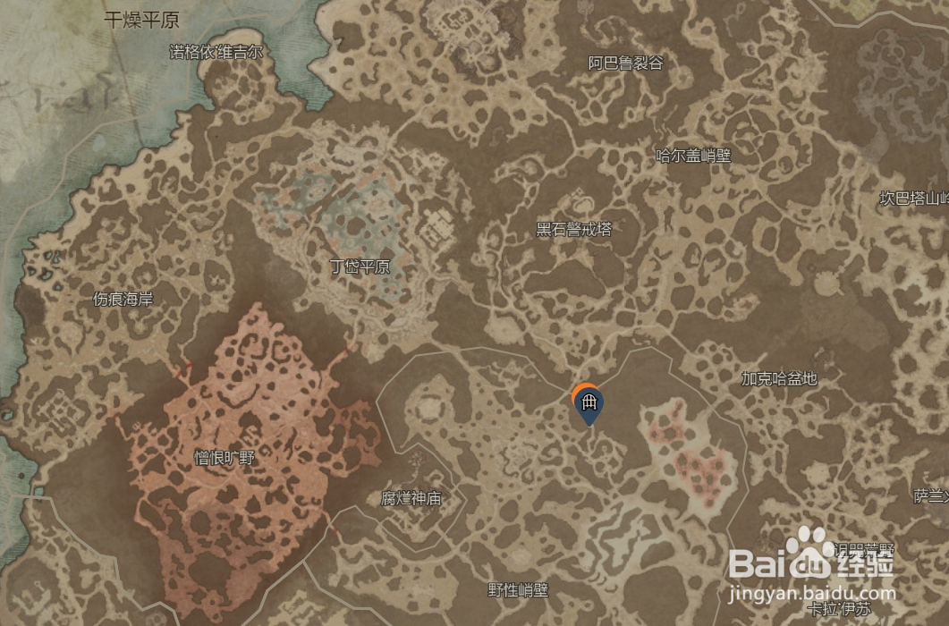 暗黑破坏神4浸血峭壁地下城位置介绍