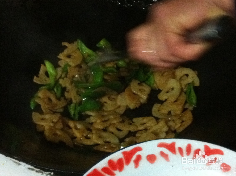 青椒炒藕怎么做