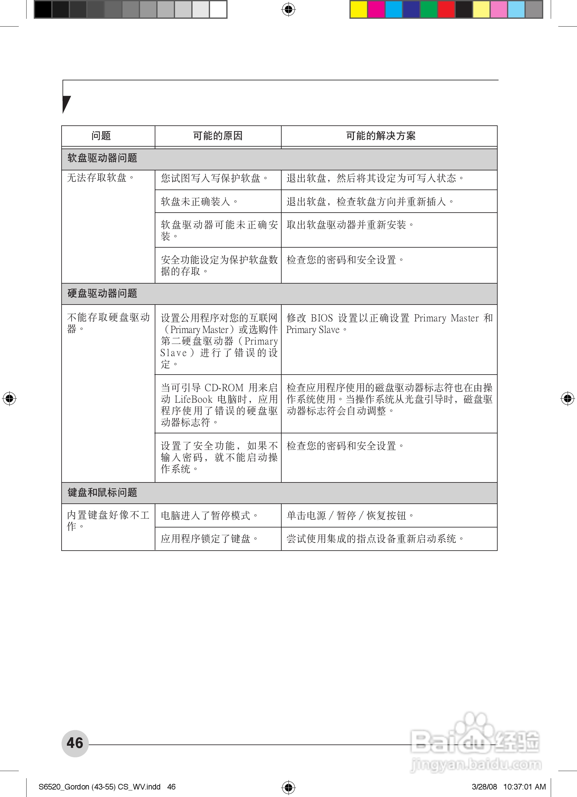 富士通S6420笔记本电脑使用说明书:[6]