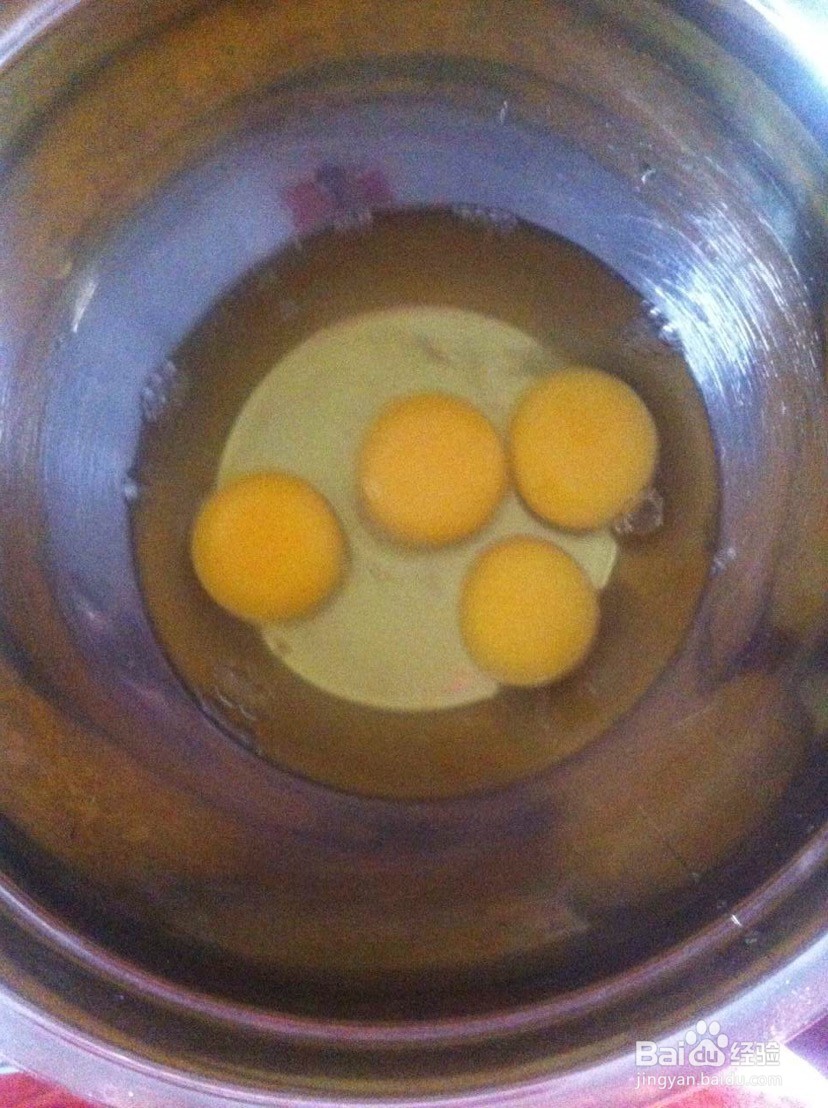 三色长崎蛋糕的做法