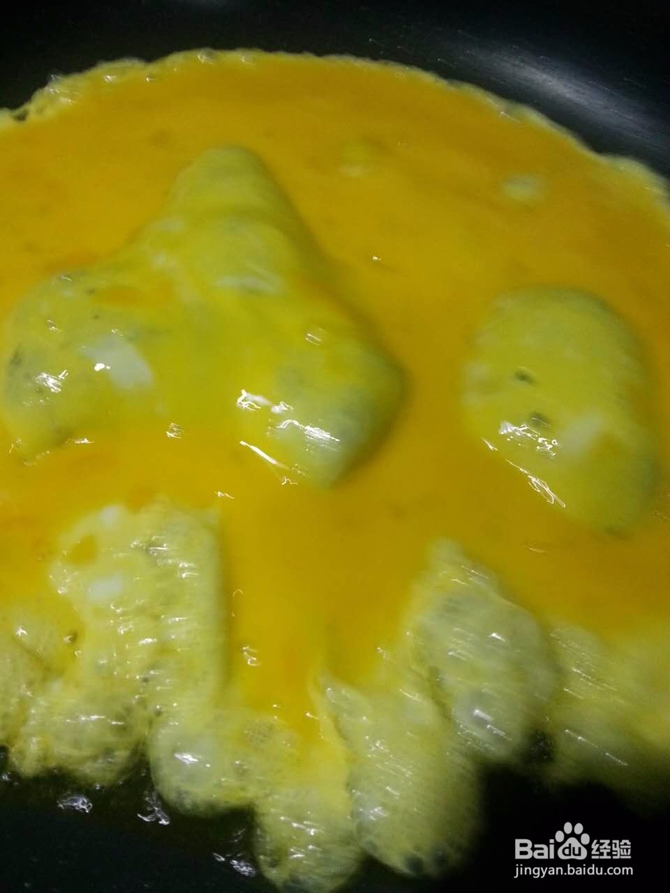 家常香葱炒土鸡蛋的做法
