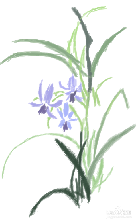 怎样画兰草好看