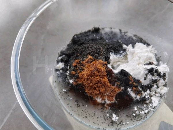 黑芝麻糯米华夫饼