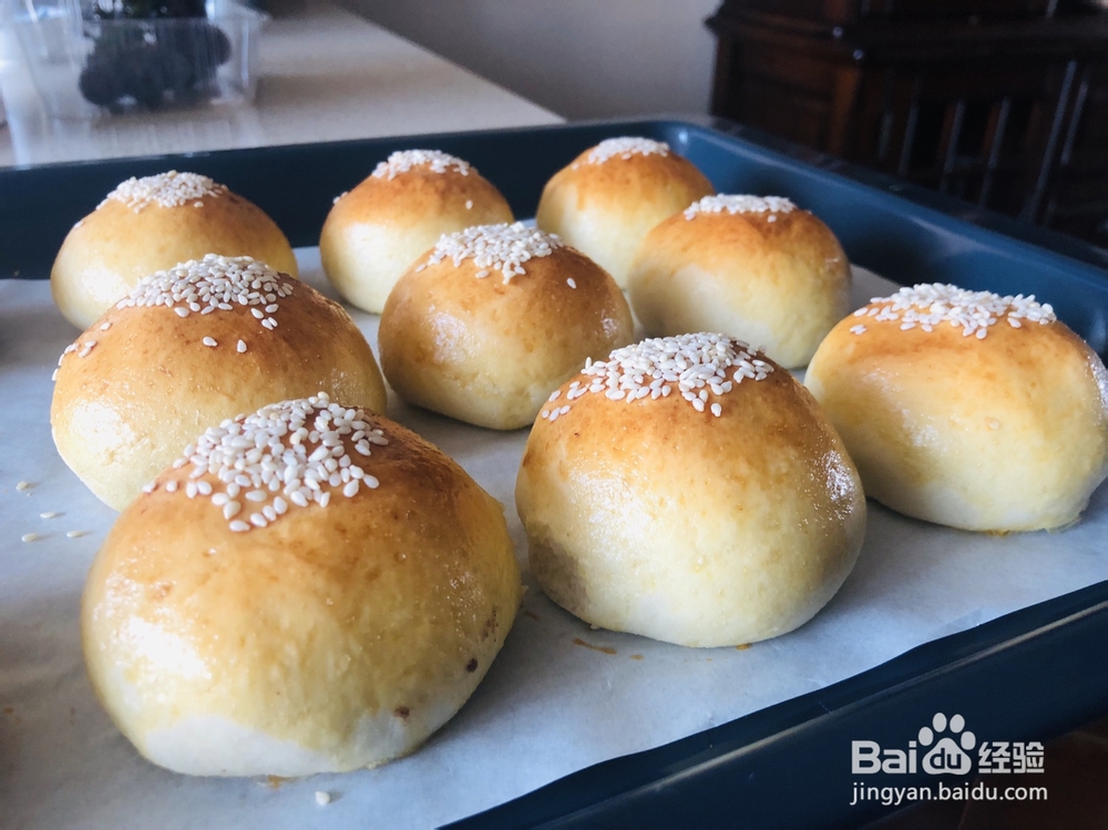 小孩子超喜欢的红豆馅豆渣餐包