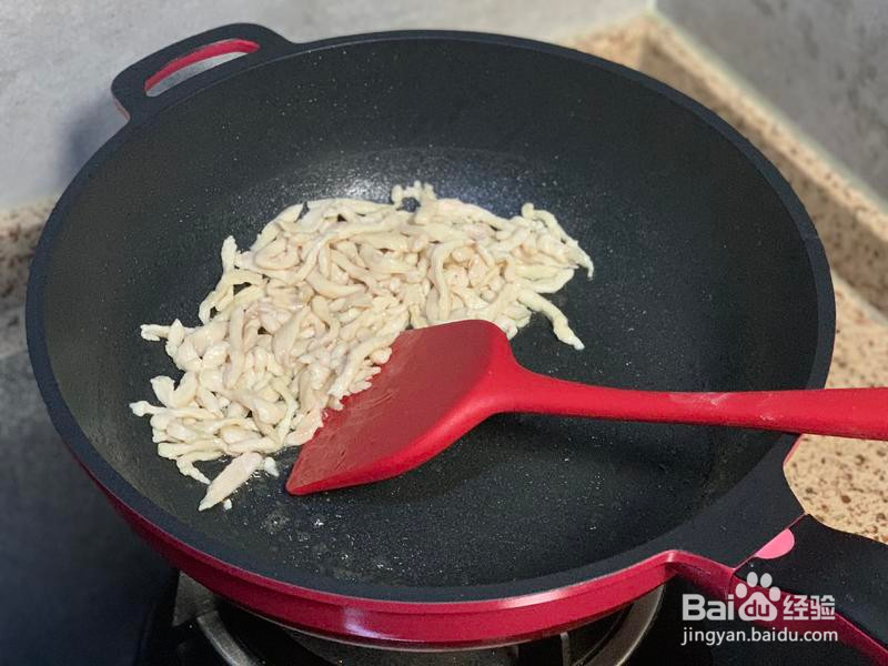 下饭快手菜鱼香鸡丝的做法