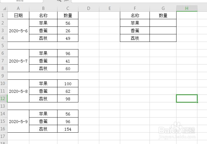 WPS表格中如何运用SUMIF函数