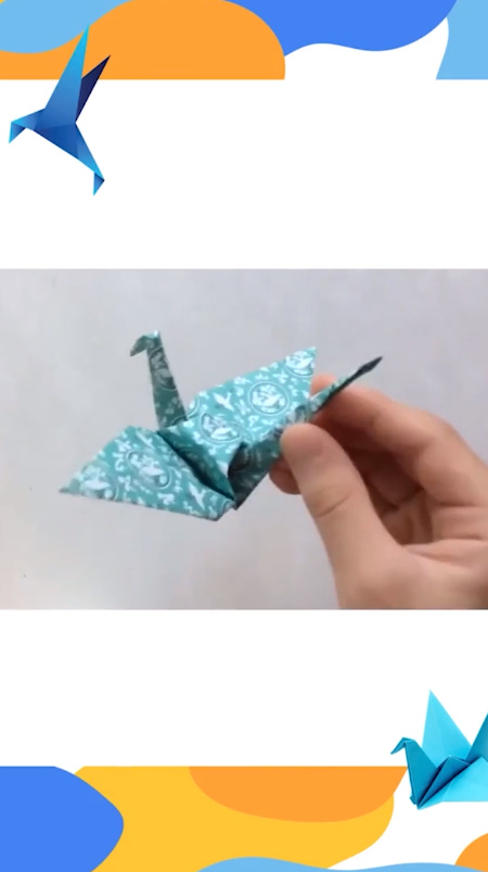 折纸千纸鹤怎么做？