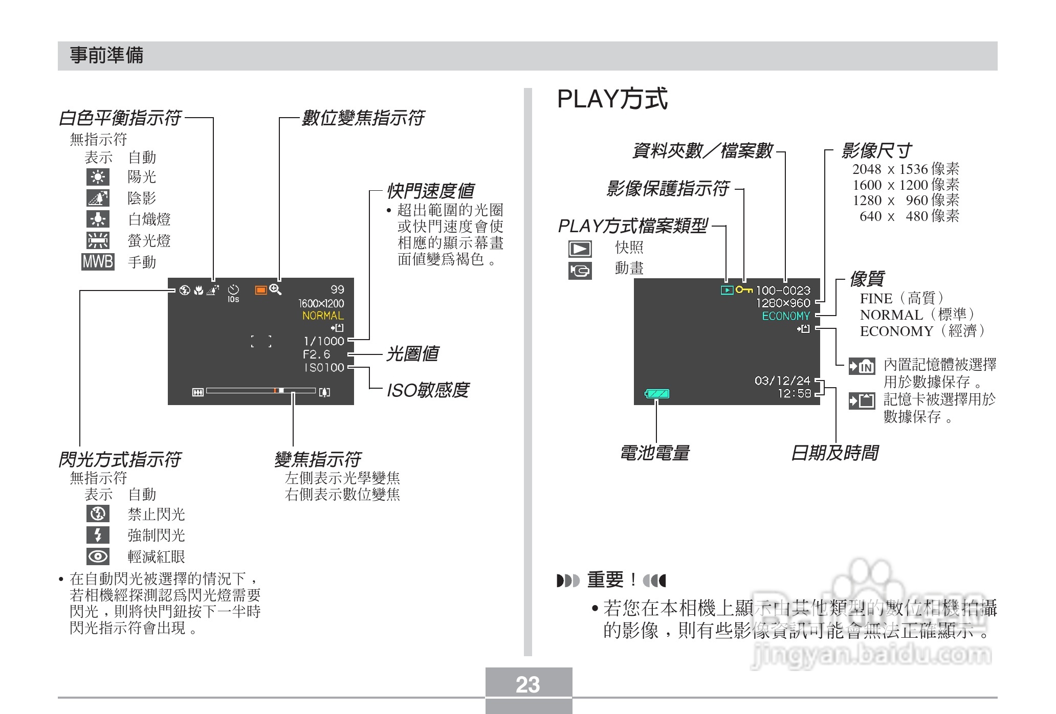 卡西欧EX-Z3数码相机说明书:[3]