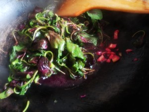 清炒红苋菜做法