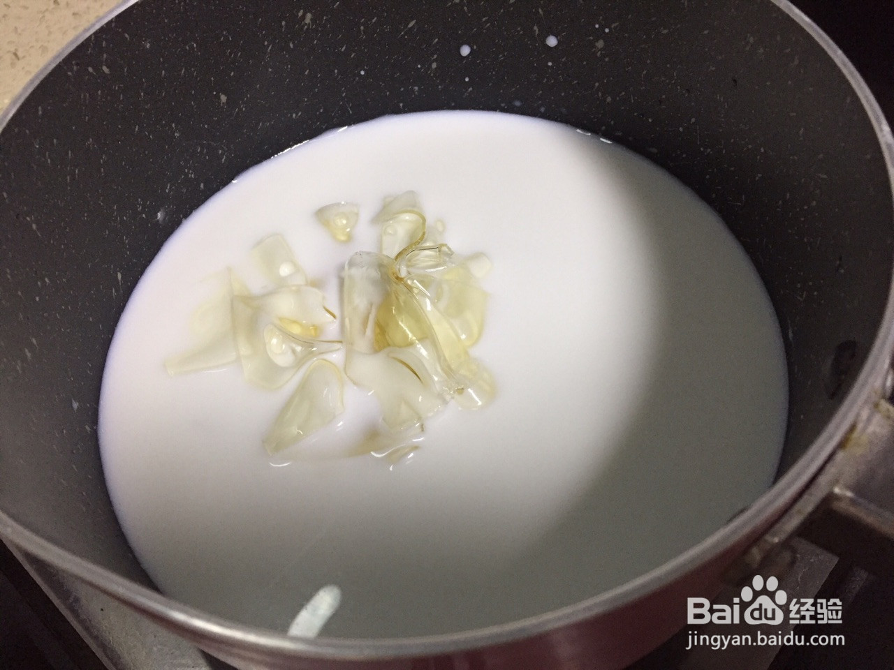 芒果奶香布丁的做法