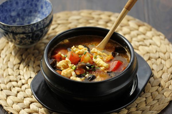 木耳番茄鸡蛋汤