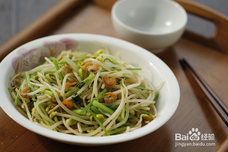 海米芹菜炒豆芽怎么做