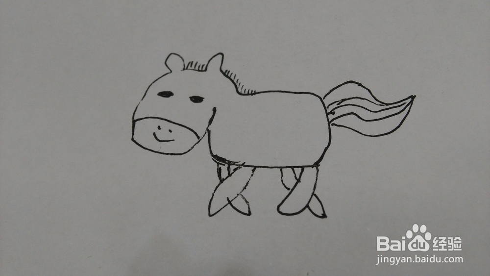 简笔画的马是怎么画的
