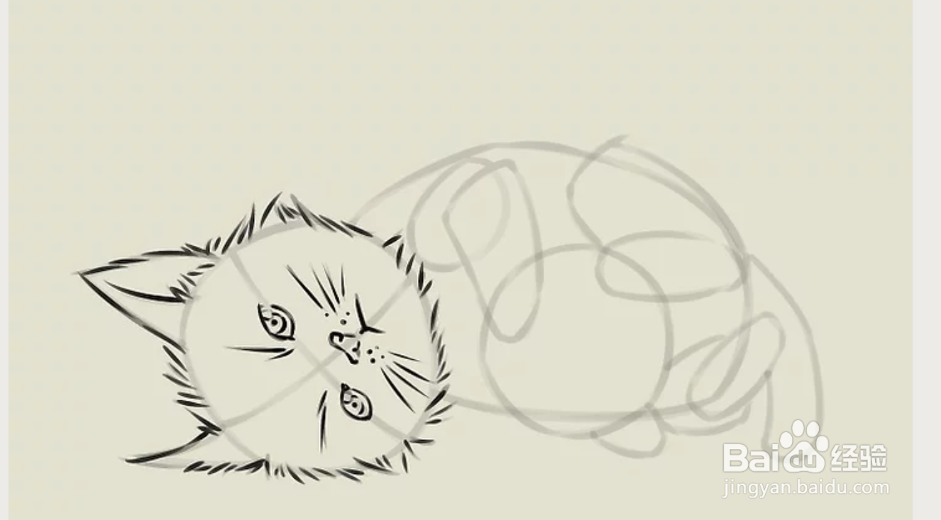 如何简单的画猫咪