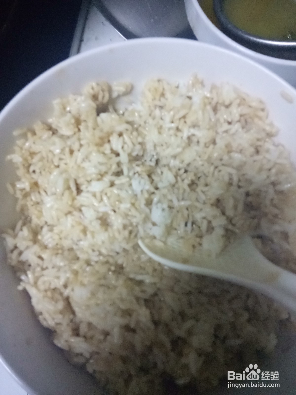 青菜胡萝卜酱油炒饭