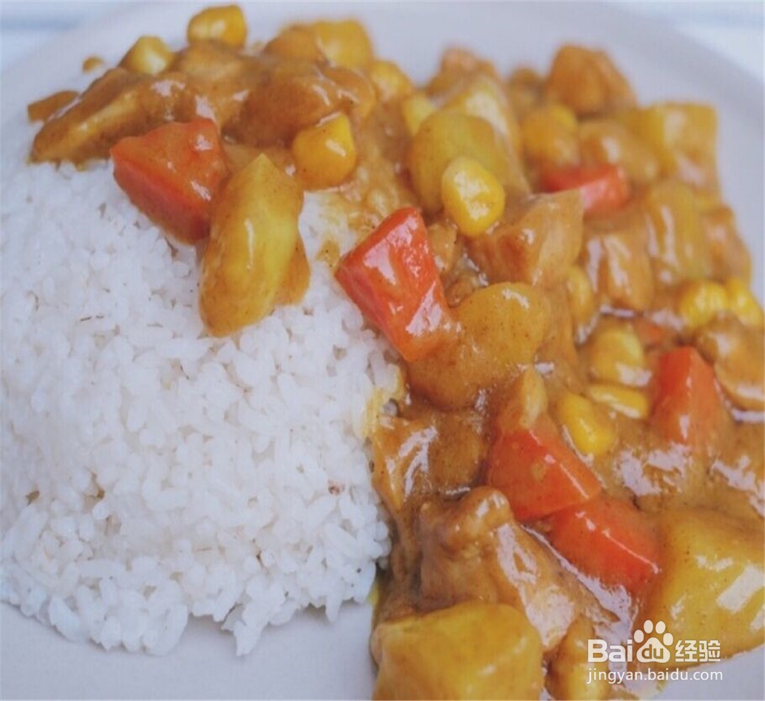 清甜软糯—玉米咖喱饭