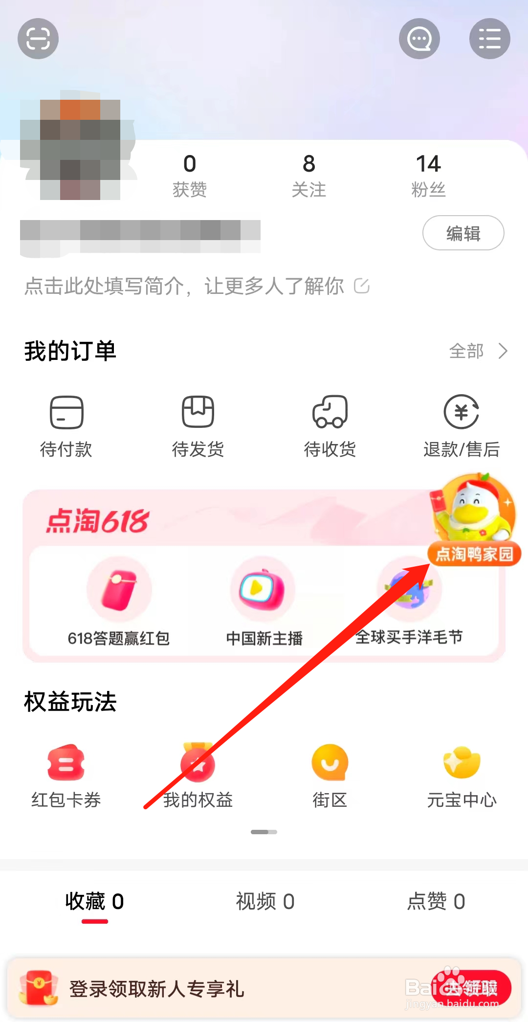 点淘怎样进入点淘鸭家园