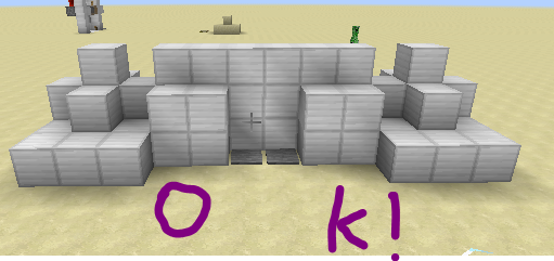 我的世界双向自动感应门