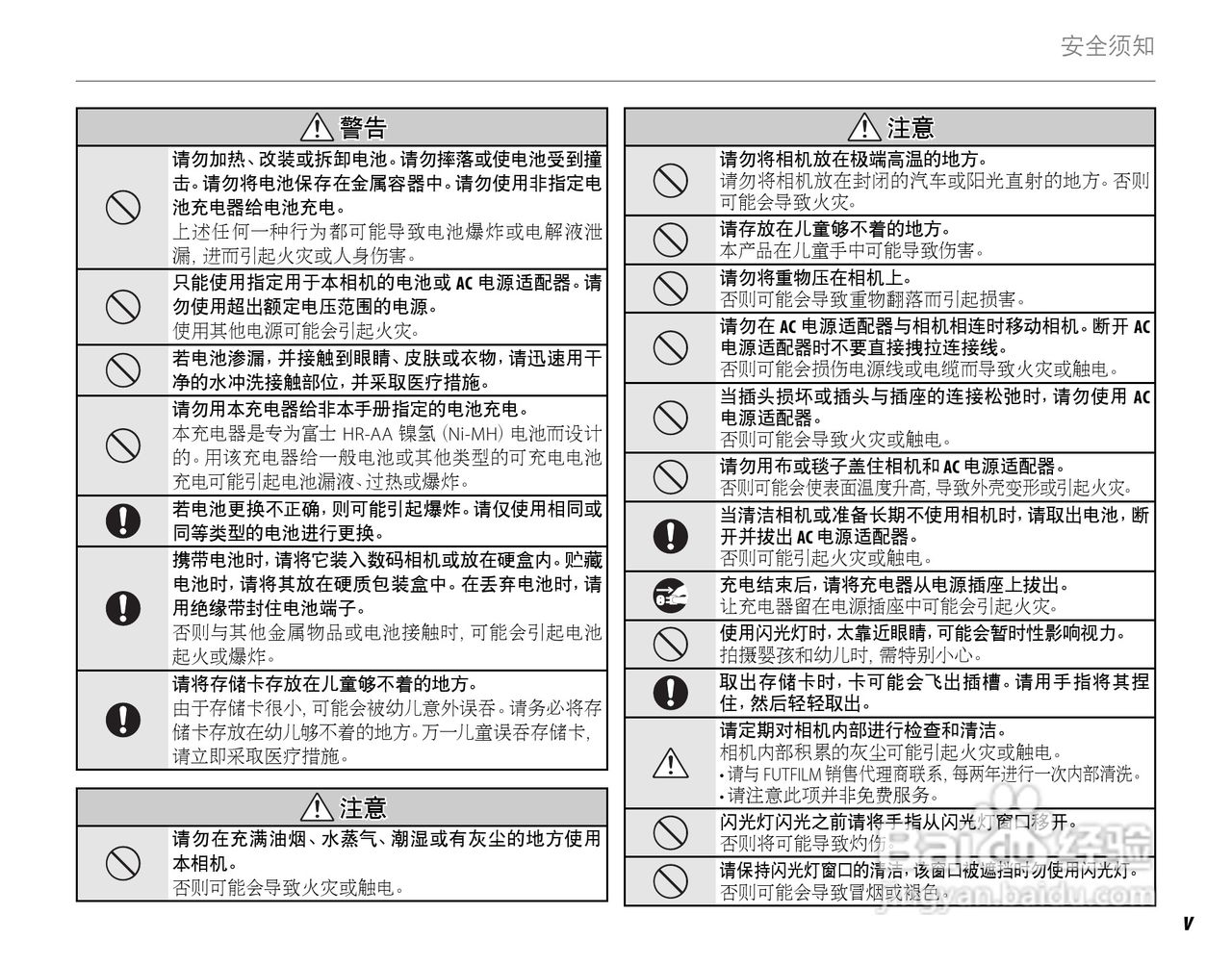 富士FinePix SL260数码相机使用说明书:[1]