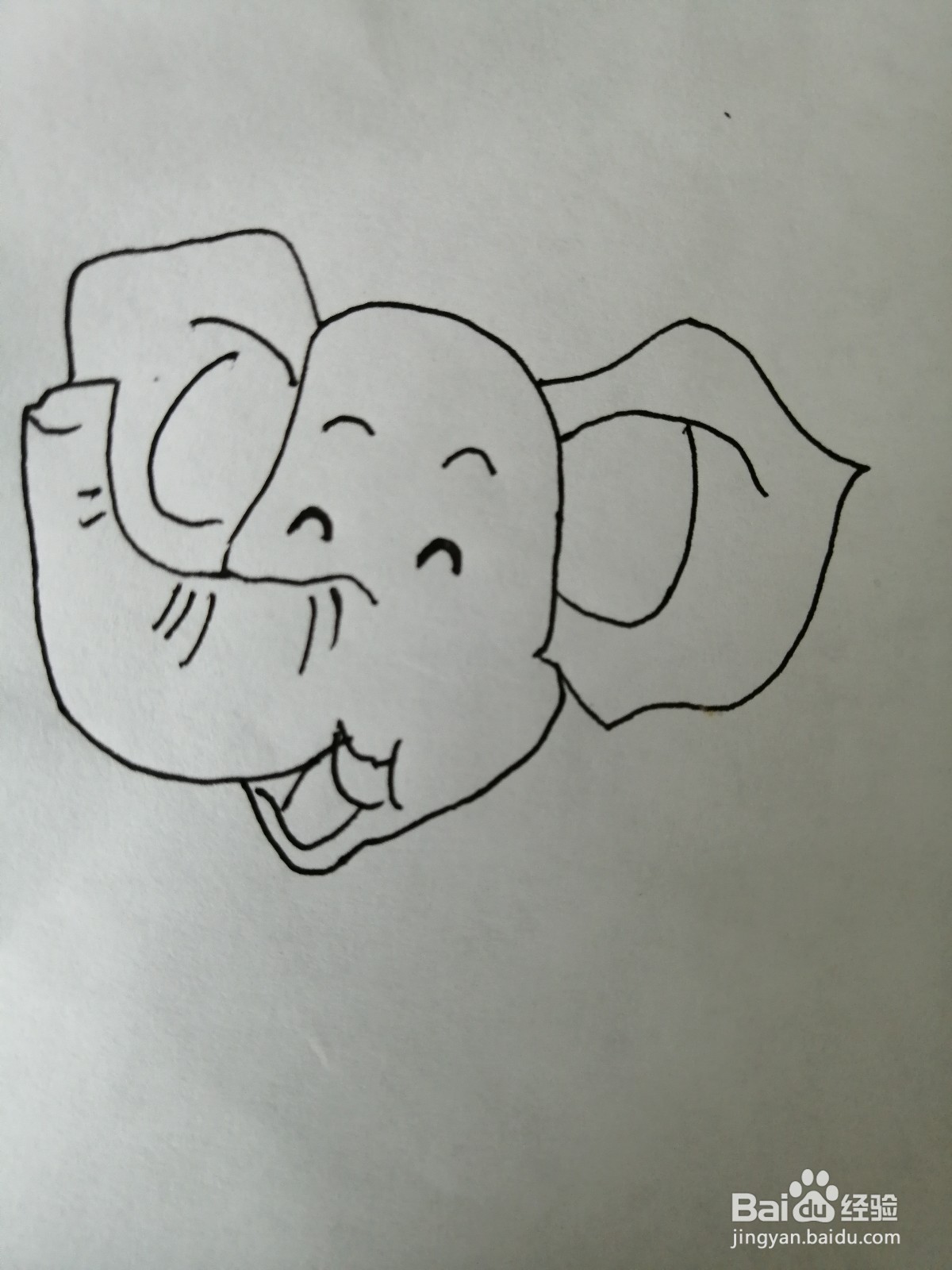 大象简笔画怎么画