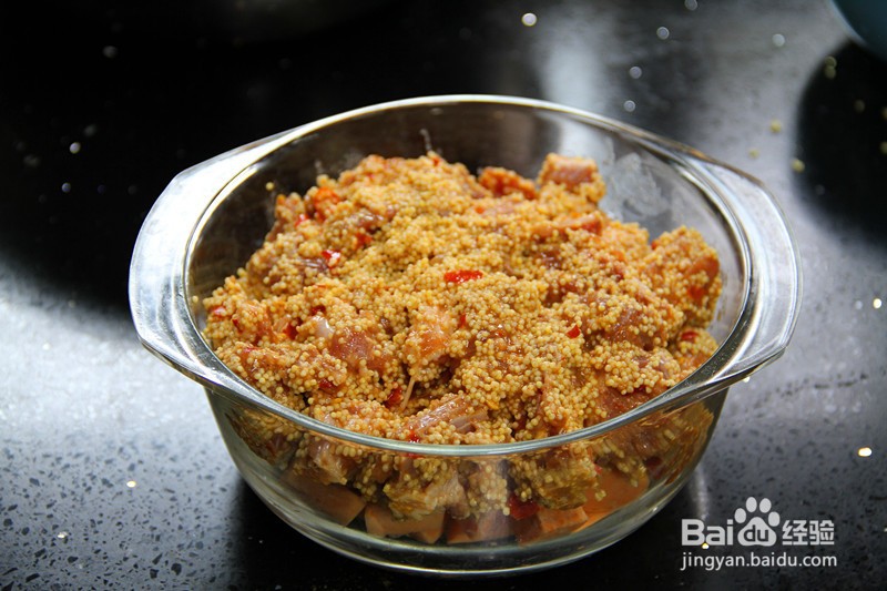 小米蒸排骨的做法