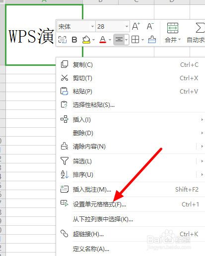 WPS表格单元格如何进行单元格内换行