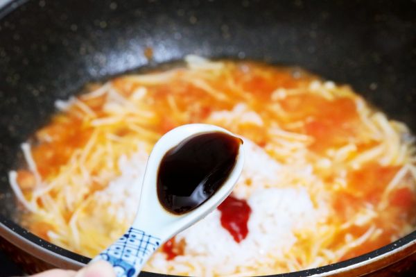 番茄金针菇烩饭