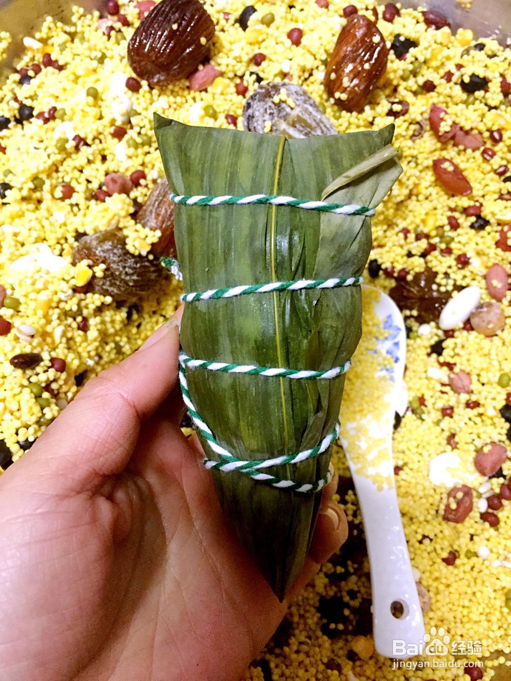 详细教你做蜜枣粽豆