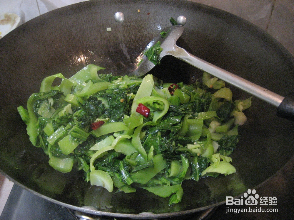 炒芥菜的做法