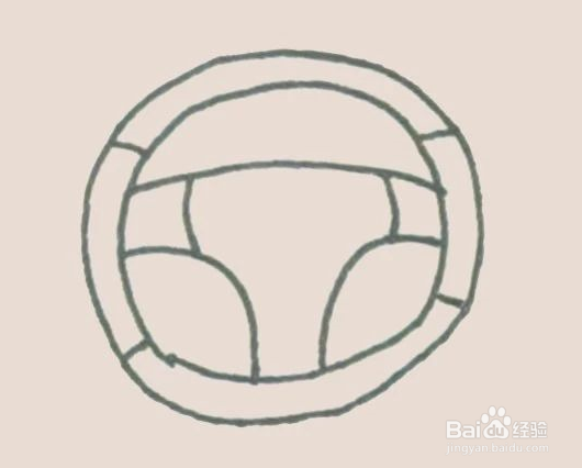 简笔画之方向盘