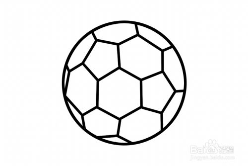 足球怎么简笔画