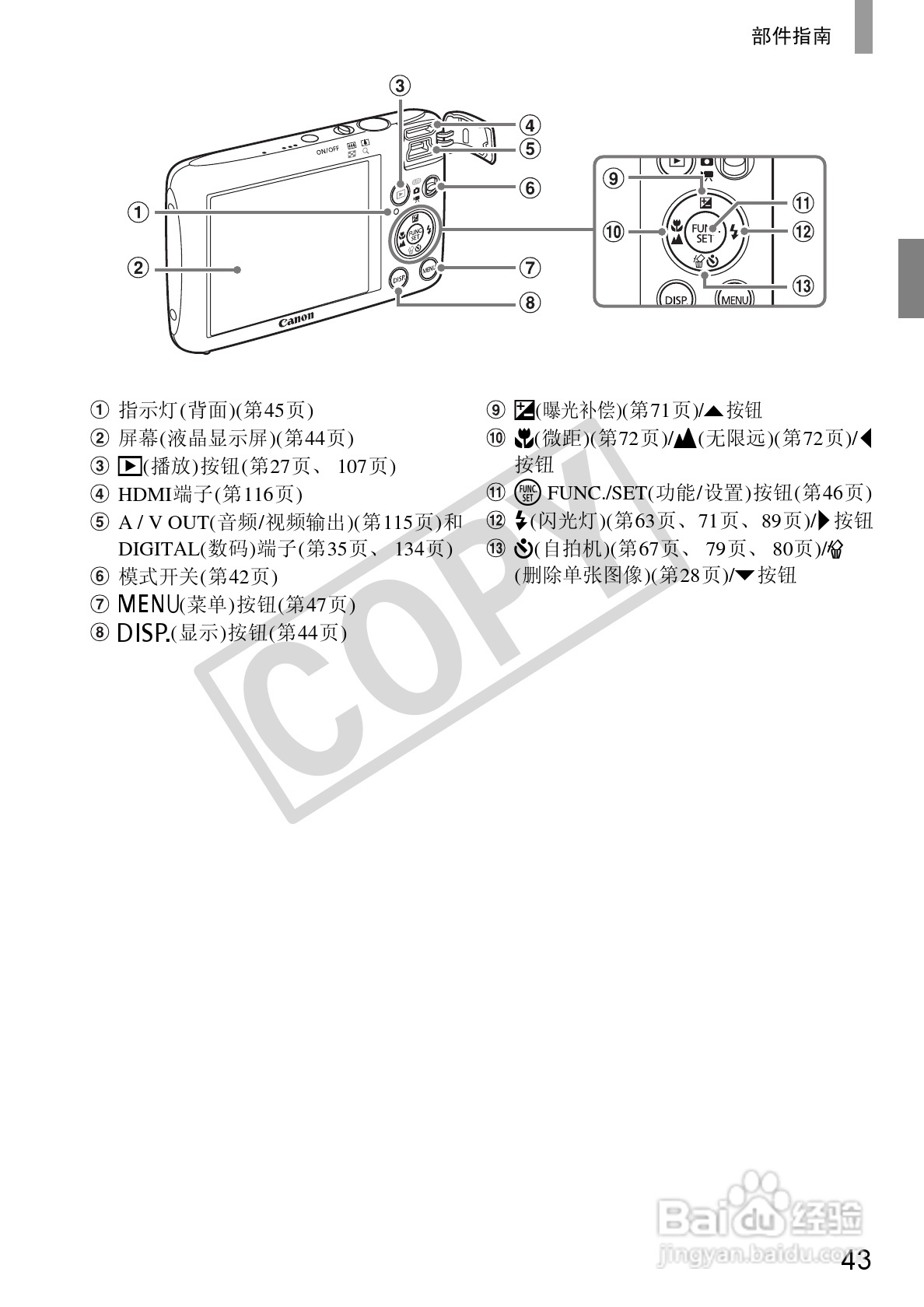佳能DIGITAL IXUS 130数码相机使用说明书:[5]