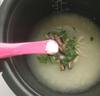 香菇鸡汤粥的制作步骤