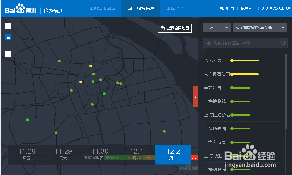 百度预测在旅游时有什么用