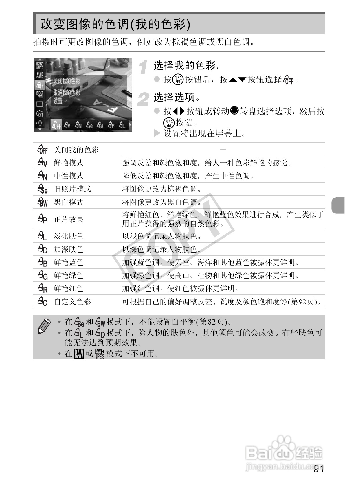 佳能Powershot S100V数码相机使用说明书:[10]