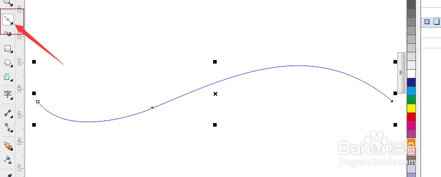 cdr里怎么等分直线和曲线