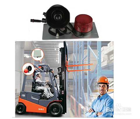 无线测距叉车防撞报警提醒