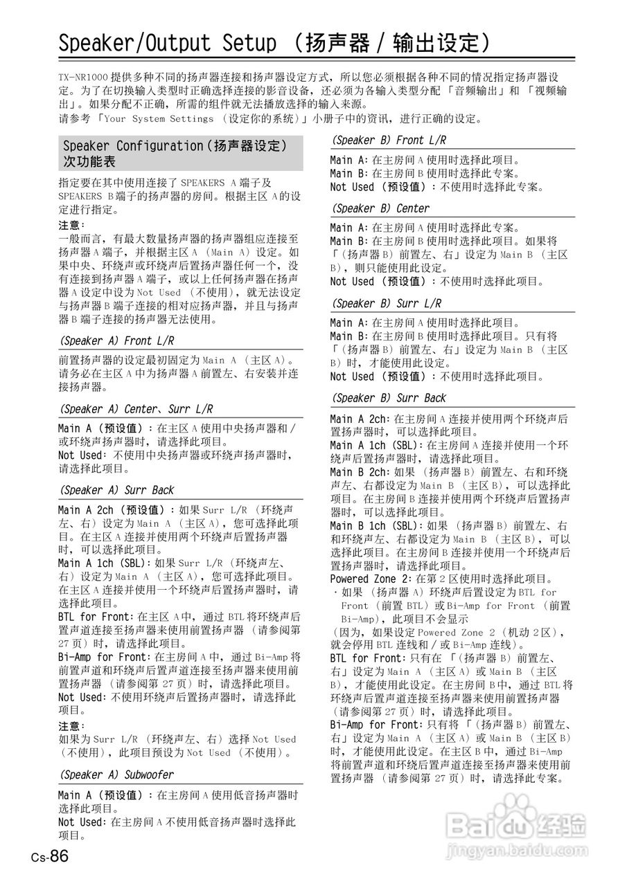 安桥AV接收机TX-NR1000型使用说明书:[5]