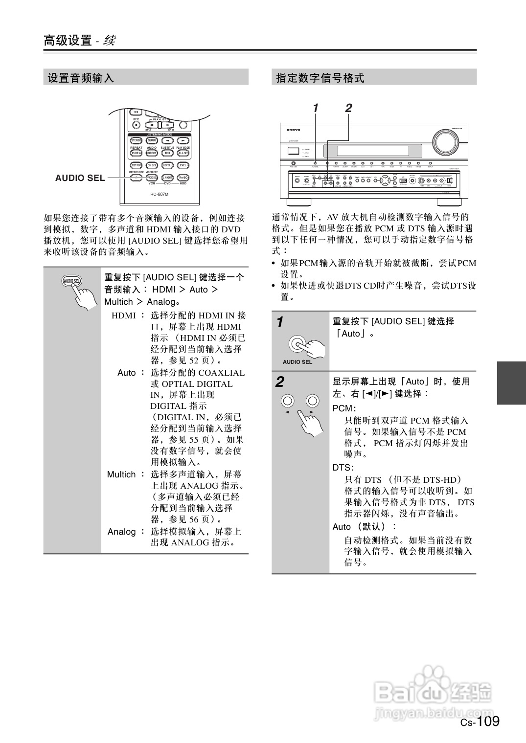 安桥AV放大机TX-NA906型使用说明书:[6]