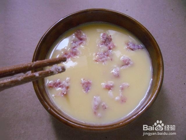 肉末蒸蛋的正宗做法