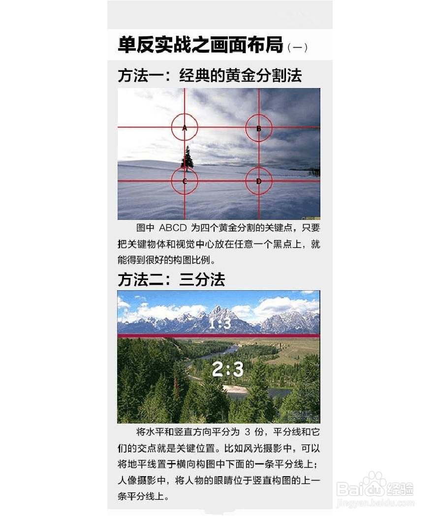 摄影基础，单反基础