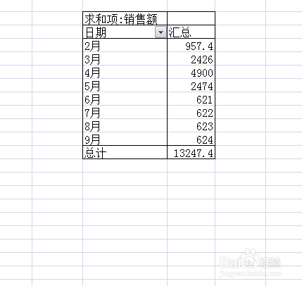 Excel如何按着日期来做每月求和