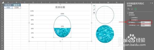 如何用Excel制作一份水位百分比图?