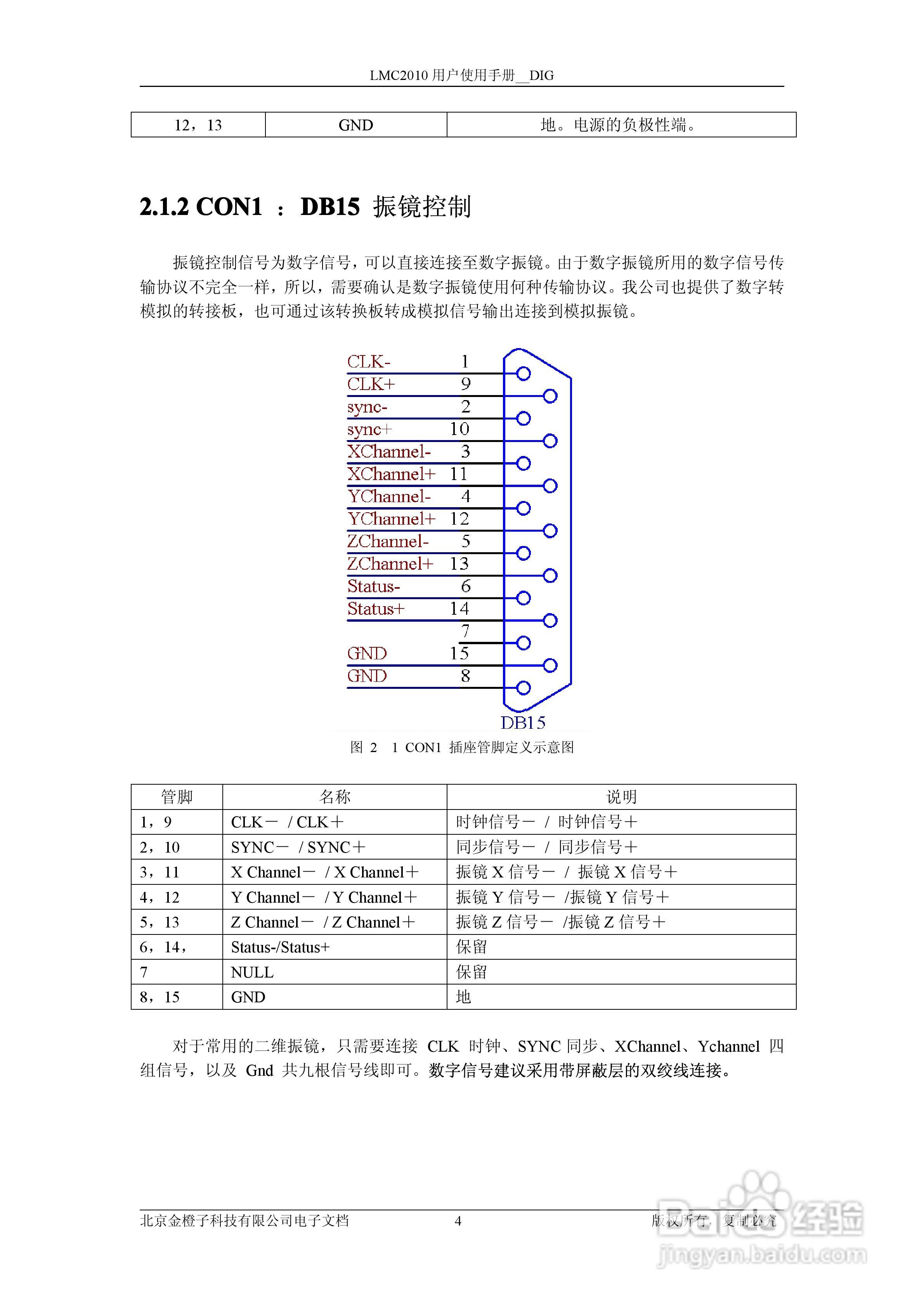 金橙子科技LMC2010 DIG CUH V1(1) 数字卡使用说明书:[1]