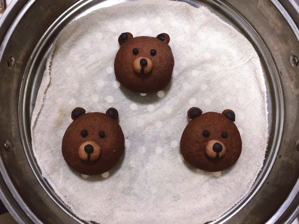 布朗熊豆沙包#福临门暖冬宴幸福面#