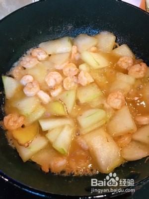 如何制作鲜美的青梅汁虾仁烧姜丝冬瓜