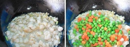 豌豆炒鱼丁的做法