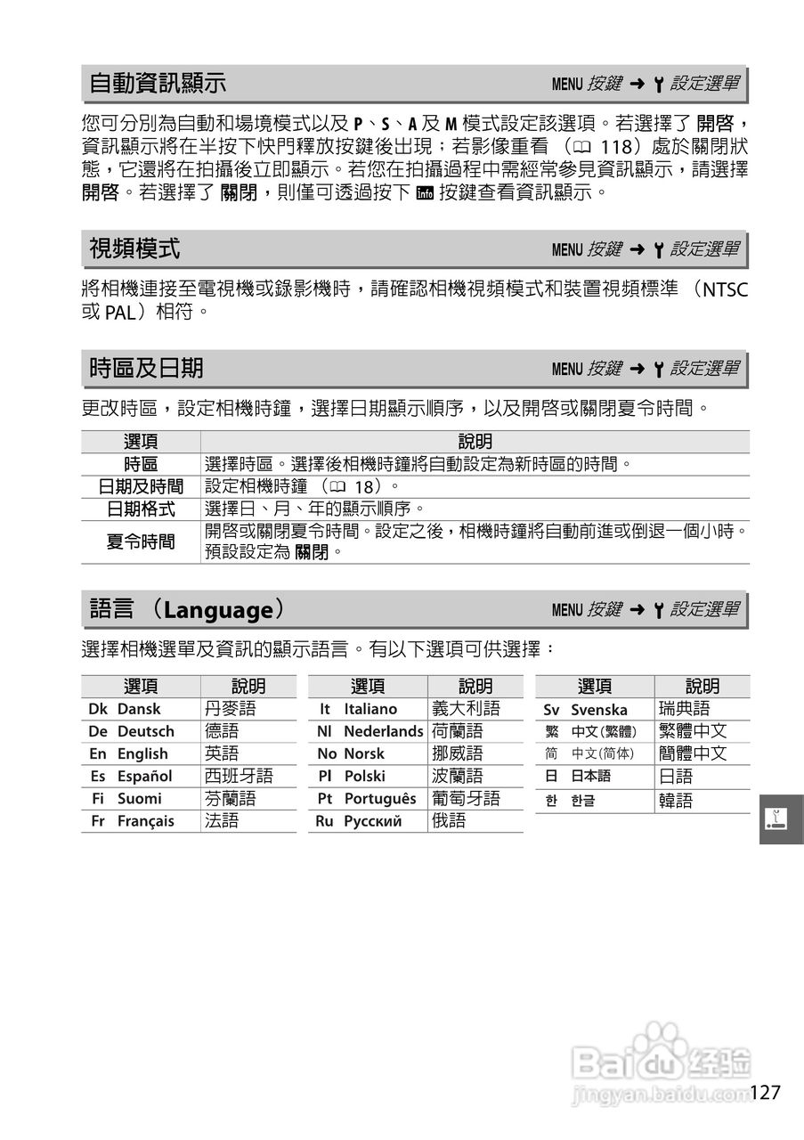 尼康D3000数码相机使用说明书:[15]