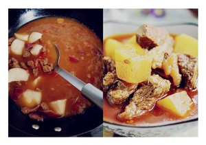 番茄牛肉炖土豆